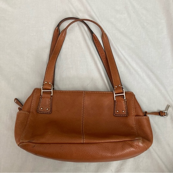 Vintage Y2K Fossil Leather Shoulder Bag Tan - Picture 1 of 12